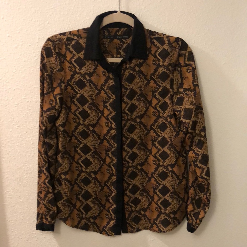 Zara Basic Button Up - image 1